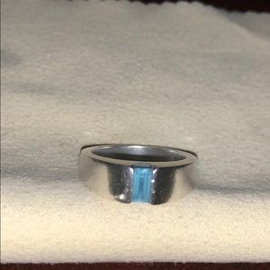 James Avery Retired Meridian Blue Topaz Ring